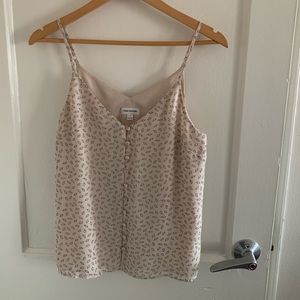 Frank & Oak Beige Button Tank
